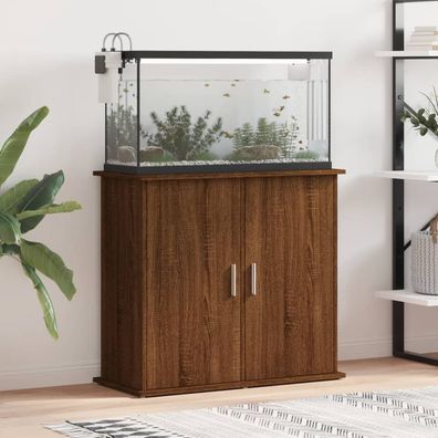 vidaXL Aquariumständer Braun Eichen-Optik 81x36x73 cm Holzwerkstoff