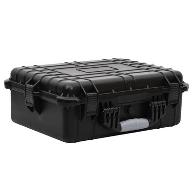 vidaXL Flugkoffer Tragbar Schwarz 52x40x19 cm PP