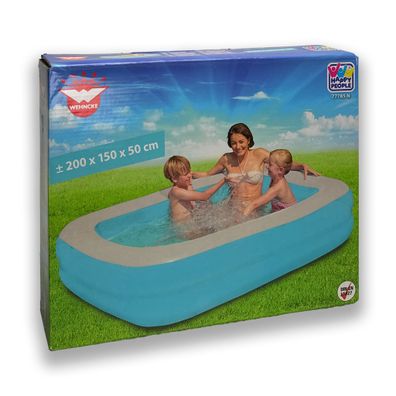 Wehncke Happy People 77785 Family Pool Planschbecken Kinderpool 200x150x50 cm