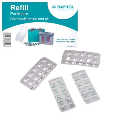 BAYROL Refill - Nachfüllpack für Pooltester Chlor / pH