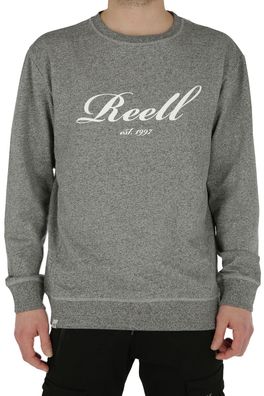 REELL Crew Big Logo grey melange - Größe: S