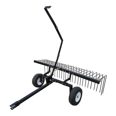 Wiltec Rasentraktor Rechen 148cm Vertikutierer Rasenstriegel Rasenlüfter Garten