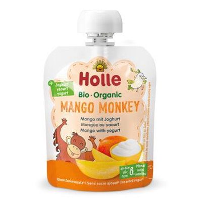 Holle 6x Mango Monkey - Mango mit Joghurt 85g