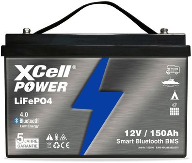 XCell LiFePO4 Akku 12V 150Ah Pro Ultimate mit Bluetooth