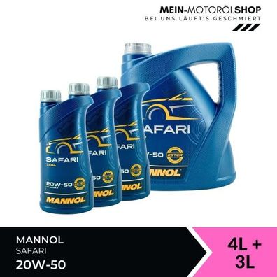 Mannol Safari 20W-50 4 + 3 Liter