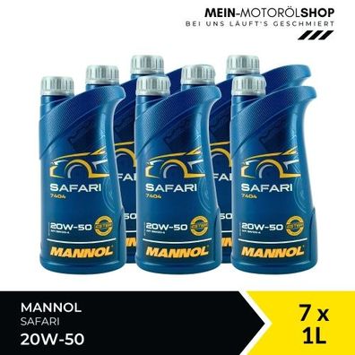 Mannol Safari 20W-50 7x1 Liter