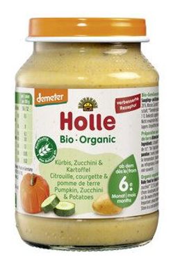 Holle 6x Kürbis, Zucchini & Kartoffel 190g