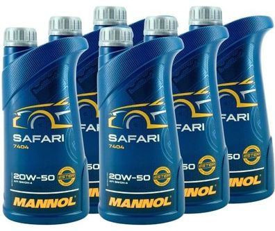 Mannol Safari 20W-50 6x1 Liter