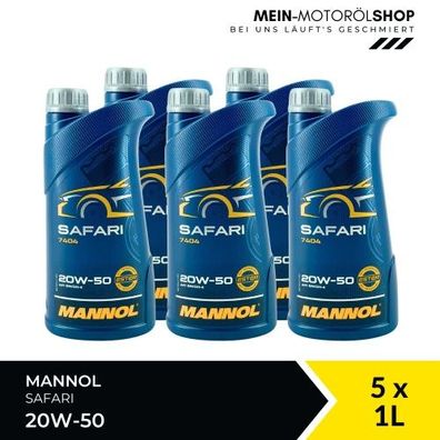 Mannol Safari 20W-50 5x1 Liter