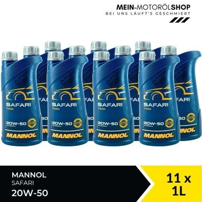 Mannol Safari 20W-50 11x1 Liter