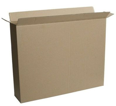 Faltkarton Schachel Flachbox zweiwellig 712x82x512 mm Innenmass Braun Neu