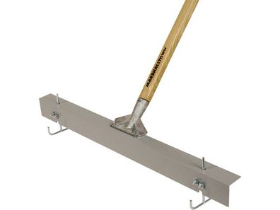 Marshalltown Betonrakel, höhenverstellbar, Holzstiel 1524 mm, Aluminium, Breite: 610