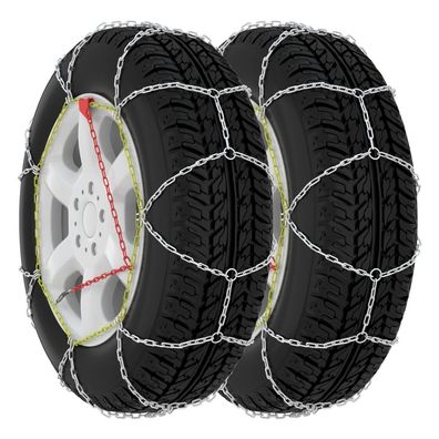 vidaXL Schneeketten für Autoreifen 2 Stk. 16 mm SUV 4x4 Größe 390