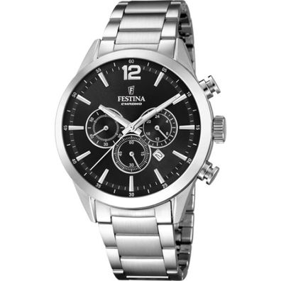 Festina F20343/8 HERREN UHR Timeless Chronograph Edelstahl