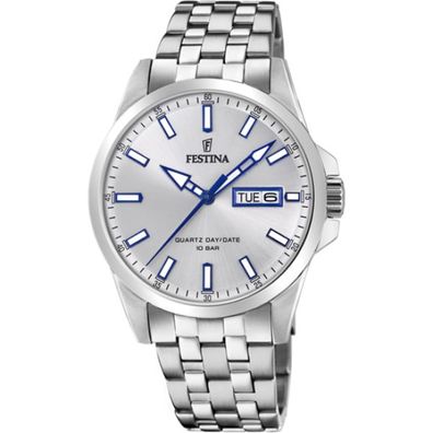 Festina F20357/1 HERREN UHR Klassik Edelstahl