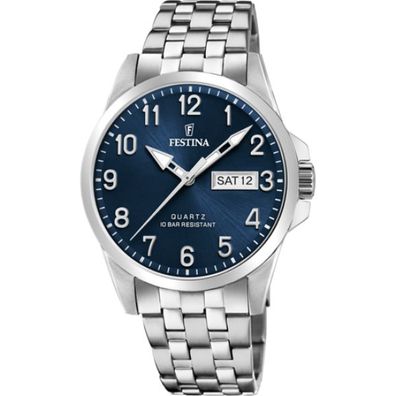 Festina F20357/ C HERREN UHR Klassik Edelstahl