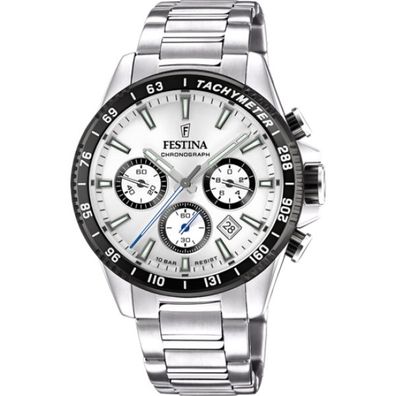 Festina HERREN UHR Timeless CHRONO F20560/1 Edelstahl