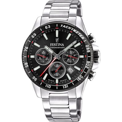 Festina HERREN UHR Timeless CHRONO F20560/6 Edelstahl