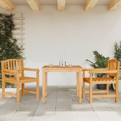 vidaXL Gartenstühle 2 Stk. 58x59x88 cm Massivholz Teak