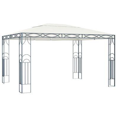 vidaXL Pavillon 400 x 300 cm Cremeweiß