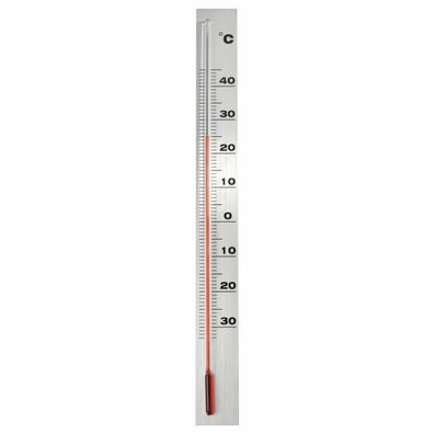 Nature Garten Wandthermometer Aluminium 3,8 x 0,6 x 37 cm