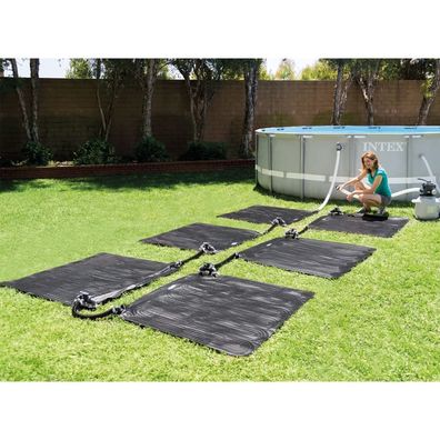 Intex Solarmatte Poolheizung PVC 1,2x1,2 m Schwarz 28685