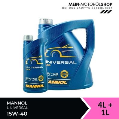 Mannol Universal 15W-40 4 + 1 Liter