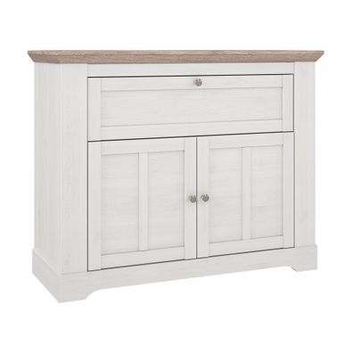 Kommode Iliano 7 Schneeeiche 116x93x45 cm Sideboard Landhausmöbel