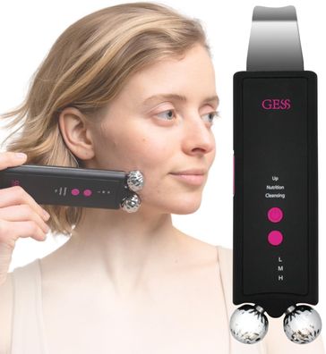 GESS Mamba 2-in-1 Gesichtsmassagegerät | EMS Gerät Gesicht & Skin scrubber für Gesich