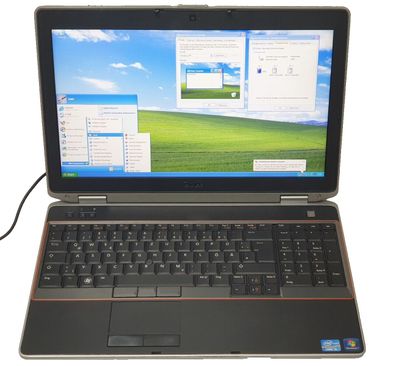 DELL Latitude RS 232 LPT COM Windows XP Gamer Laptop Notebook i5 4GB 15,6" + Dock