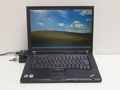 Lenovo ThinkPad T61 Windows XP Gamer LPT COM RS 232 Notebook Laptop + Dock 15,4