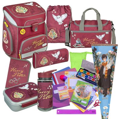 Scooli Schulranzen HARRY POTTER 22 Teile-Set mit Schultüte Sporttasche & viel Zubehör