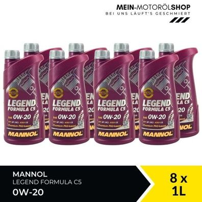 Mannol Legend Formula C5 0W-20 8x1 Liter