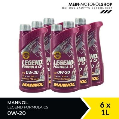 Mannol Legend Formula C5 0W-20 6x1 Liter