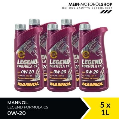 Mannol Legend Formula C5 0W-20 5x1 Liter