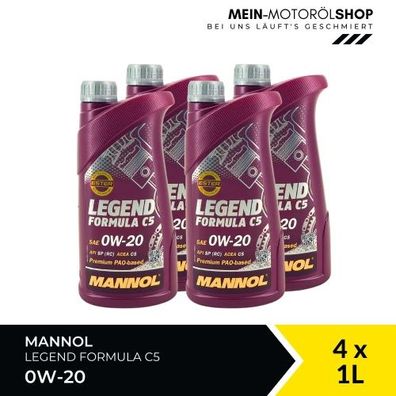 Mannol Legend Formula C5 0W-20 4x1 Liter