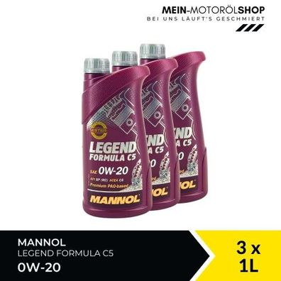 Mannol Legend Formula C5 0W-20 3x1 Liter