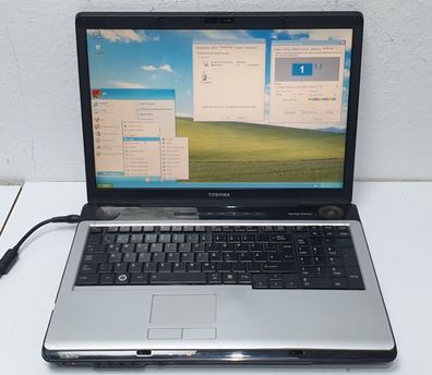 Toshiba Windows XP Gamer Notebook Laptop Retro 4Gb 500Gb HD 2600 DVDRW 17,1 Zoll