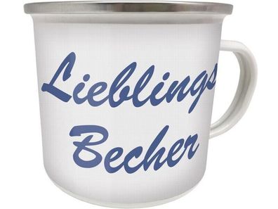 Kult Emaille Becher 0,5 L - Lieblings Becher, EB 33