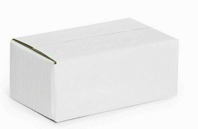 Faltkarton Schachtel Versand Box 200x120x80 mm Innenmass WEISS Einwellig NEU