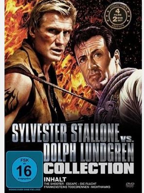 Sylvester Stallone vs. Dolph Lundgren Collection 4er DVD/ NEU/ OVP Deutsche Ausgabe