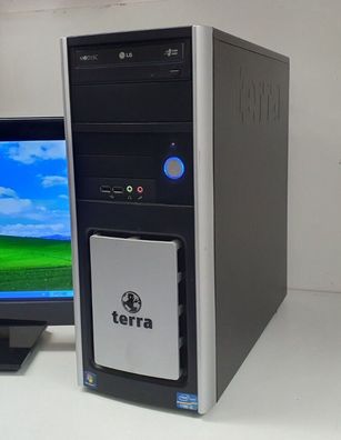 Top Terra Windows XP Gaming PC Computer i5 HD 500GB 4GB DVI DVD LPT COM RS 232