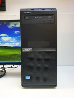 ACER Windows XP Gamer PC Computer 500GB i3 3,40GHz 4GB DVD-RW HD RS 232 COM