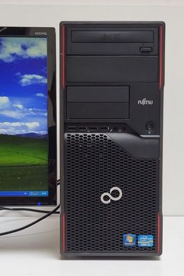 Fujitsu Windows XP Gaming PC Maschinen Computer HD i3 160GB 4GB COM RS-232 DVD-R