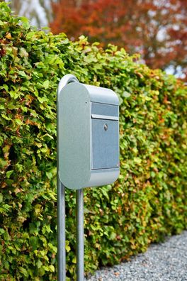 Allux 6000 Briefkastkasten, Postkasten, Briefbox in verzinkt Sicherheitsschloß