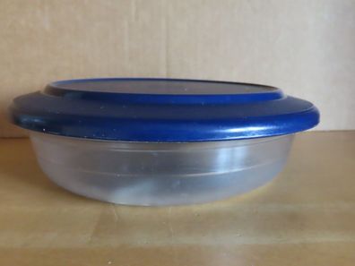 Schüssel flach mit blauem Deckel Tafelperle 350ml Tupperware 2212A-4