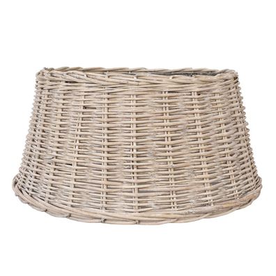 Clayre & Eef Lampenschirm Hängelampe Ø 56x29 cm Beige Rattan Rund