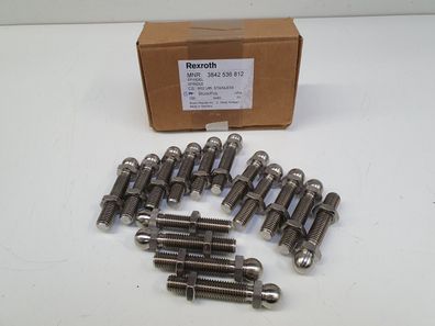 15x Rexroth MNR 3842 536 812 M12 L85 Stainless Schrauben Spindel 34465