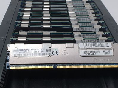 32GB 4Rx4 PC3-10600R Server RAM ECC Arbeitsspeicher Hynix HMT84GR7AMR4C-H9