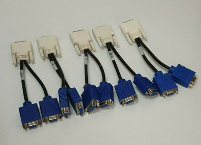 10x Original HP DMS-59 auf 2 x VGA Splitter Y Adapter Grafikkarte Kabel DMS 59